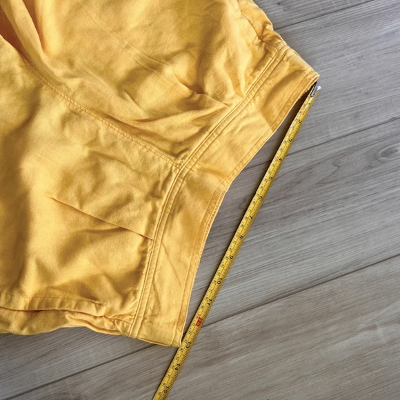 High Waisted Yellow Summer Staple Shorts - Picture 8 of 16